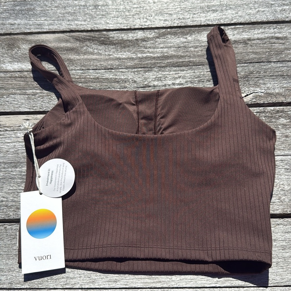 VUORI Inversion Rib Support Tank Java Brown size small NWT
Women's Rib Tank - Picture 6 of 8